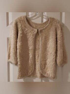 VINTAGE FAUX FUR CARDIGAN